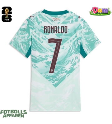 Portugal Cristiano Ronaldo #7 Bortatröja Kvinnor VM 2026 Kortärmad